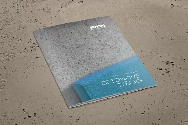 Propagační brožura - betonové stěrky